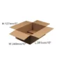 25 x Single Wall Cardboard Box - 381 x 254 x 127 / 76mm (15 x 10 x 5 / 3”)