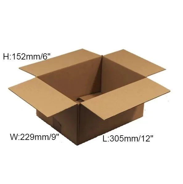 15 x Double Wall Cardboard Box – 305 x 229 x 152mm (12 x 9 x 6”)