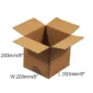 25 x Single Wall Cardboard Box - 203 x 203 x 203 / 152 / 102mm (8 x 8 x 8 / 6 / 4”)